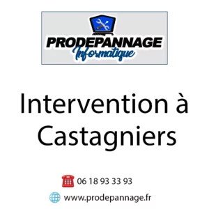 Intervention informatique à Castagniers