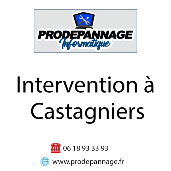 Intervention informatique à Castagniers