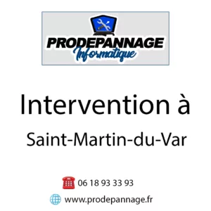 Intervention informatique à saint martin du var