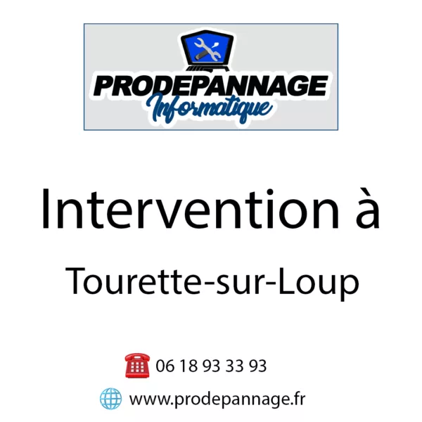 Dépannage informatique à Tourette sur Loup