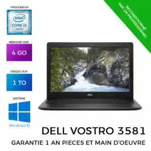 Ordinateur portable dell vostro reconditionné 3581